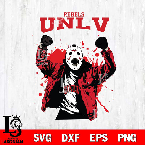 UNLV Rebels Jason Voorhees Horror Halloween 3 Svg Eps Dxf Png File, NCAA svg, Digital Download, Instant Download