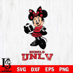 UNLV Rebels Minnie Mouse, Svg Eps Dxf Png File, Digital Download