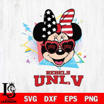 UNLV Rebels Minnie Mouse Love Sport SVG DXF EPS PNG FILE, NCAA File Cut,Digital Download,Instant Download