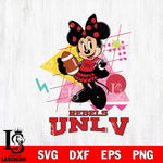 UNLV Rebels Minnie Mouse Sport SVG DXF EPS PNG FILE, NCAA File Cut,Digital Download,Instant Download