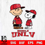 UNLV Rebels Peanuts Snoopy Football SVG DXF EPS PNG FILE,Snoopy File Cut, NCAA Digital Download,Instant Download,Christmas Silhouette