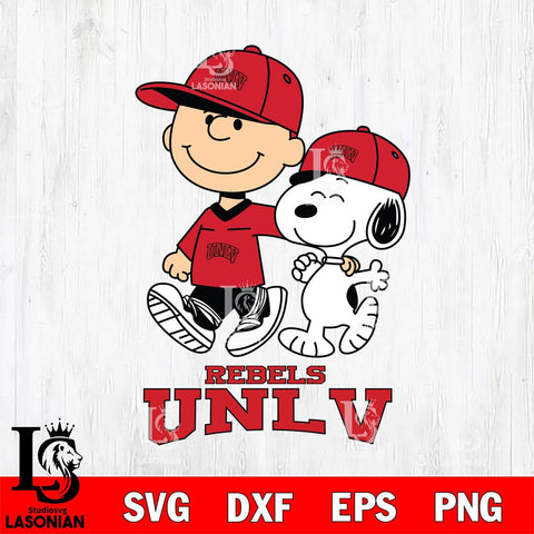 UNLV Rebels Peanuts Snoopy Friends SVG DXF EPS PNG FILE,Snoopy File Cut, NCAA Digital Download,Instant Download,Christmas Silhouette
