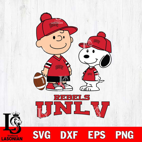 UNLV Rebels Peanuts Snoopy Friends Football SVG DXF EPS PNG FILE,Snoopy File Cut, NCAA Digital Download,Instant Download,Christmas Silhouette