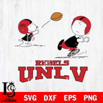 UNLV Rebels Peanuts play football SVG DXF EPS PNG FILE,Snoopy File Cut, NCAA Digital Download,Instant Download,Christmas Silhouette