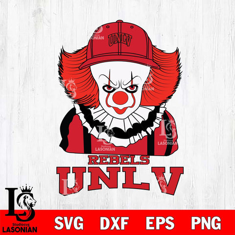 UNLV Rebels Pennywise Horror Sport 10 Svg Eps Dxf Png File, Digital Download