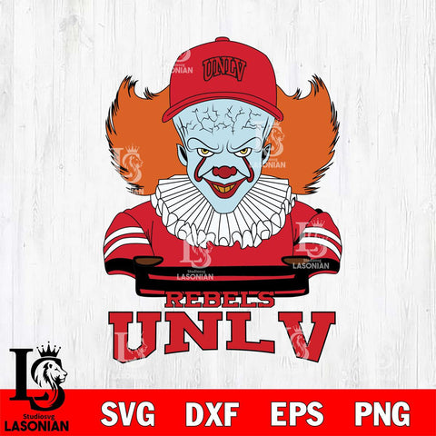 UNLV Rebels Pennywise Horror Sport 2 Svg Eps Dxf Png File, Digital Download