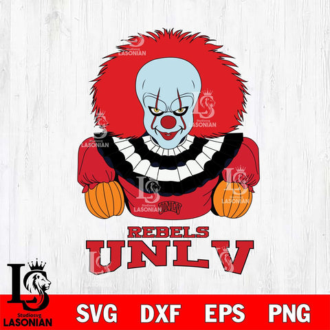 UNLV Rebels Pennywise Horror Sport 3 Svg Eps Dxf Png File, Digital Download