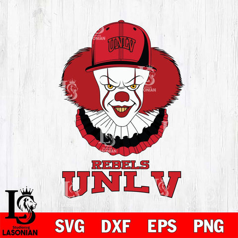 UNLV Rebels Pennywise Horror Sport 4 Svg Eps Dxf Png File, Digital Download