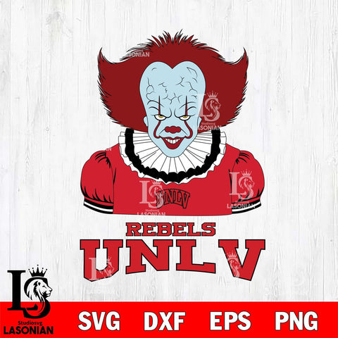 UNLV Rebels Pennywise Horror Sport 5 Svg Eps Dxf Png File, Digital Download