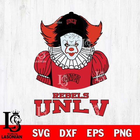 UNLV Rebels Pennywise Horror Sport 7 Svg Eps Dxf Png File, Digital Download
