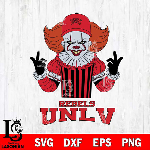 UNLV Rebels Pennywise Horror Sport 8 Svg Eps Dxf Png File, Digital Download