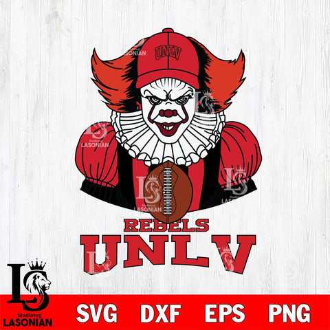 UNLV Rebels Pennywise Horror Sport 9 Svg Eps Dxf Png File, Digital Download