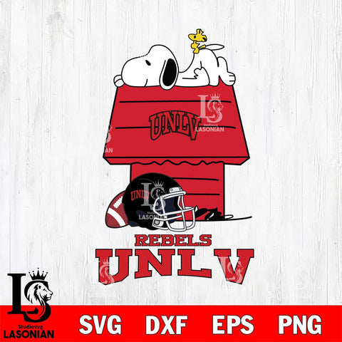 UNLV Rebels Snoopy Chill Football SVG DXF EPS PNG FILE,Snoopy File Cut, NCAA Digital Download,Instant Download,Christmas Silhouette