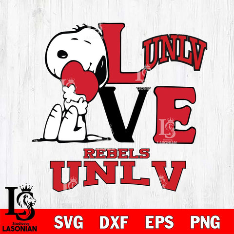 UNLV Rebels Snoopy Sport 10 Svg Eps Dxf Png File, Digital Download