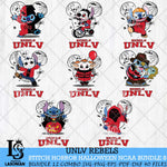 UNLV Rebels Stitch Horror Halloween Bundle NCAA Svg Eps Dxf Png File, Digital Download, Instant Download