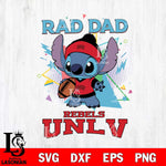 UNLV Rebels Stitch Rad Dad SVG DXF EPS PNG FILE, NCAA File Cut,Digital Download,Instant Download