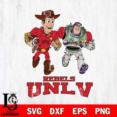 UNLV Rebels Woody & Buzz Lightyear Football Cricut,Christmas SVG DXF EPS PNG FILE, NCAA Digital Download,Instant Download, Silhouette