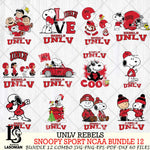 UNLV Rebels  Snoopy NCAA Bundle 12 SVG Svg Eps Dxf Png File, Digital Download