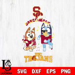 USC Trojans Bluey Bingo Dance Mode Svg Eps Dxf Png File, NCAA svg, Digital Download, Instant Download