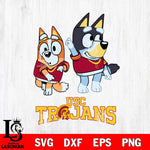 USC Trojans Bluey Chilli Mode Dance Svg Eps Dxf Png File, Digital Download, Instant Download