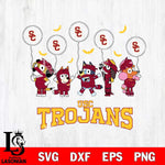 USC Trojans Bluey Halloween Spooky Svg Eps Dxf Png File, Digital Download, Instant Download