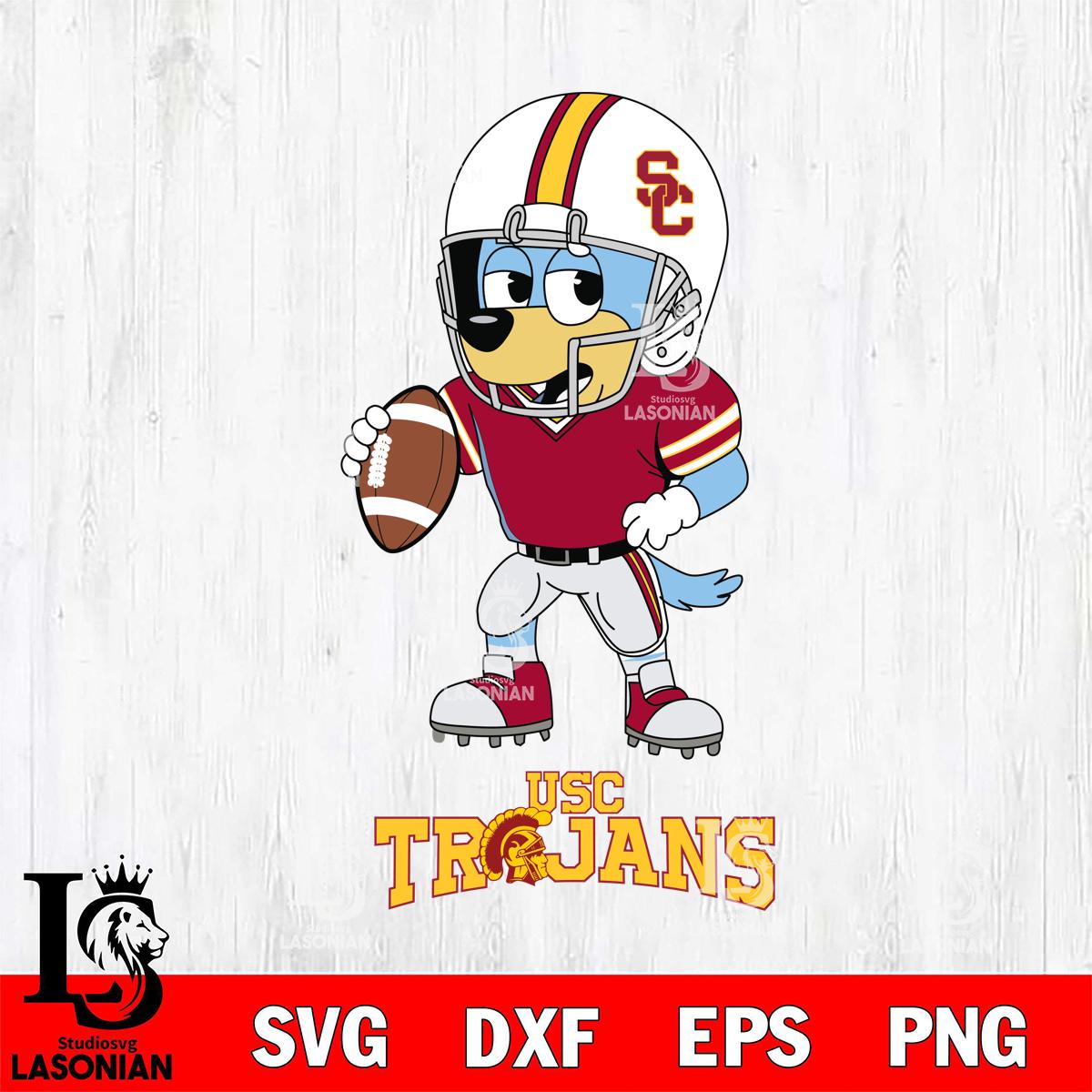 USC Trojans Bluey rugby – lasoniansvg