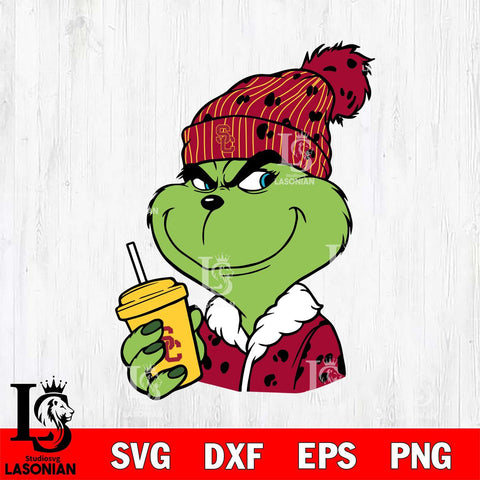 USC Trojans Boujee Grinch 3 Svg Eps Dxf Png File, Digital Download, Instant Download
