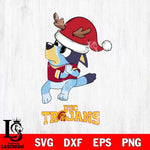 USC Trojans Christmas Bluey Santa Claus Cut Files,Bluey Cricut,Christmas Svg , Bluey svg , Digital Download, dxf eps png pdf file