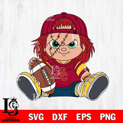 USC Trojans Chucky Horror 11 Svg Eps Dxf Png File, NCAA svg, Digital Download, Instant Download