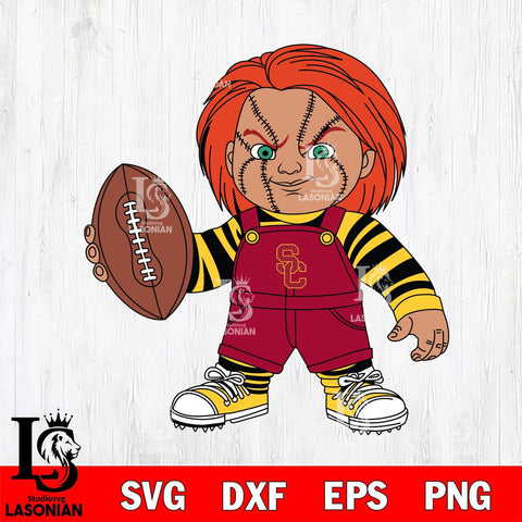 USC Trojans Chucky Horror 12 Svg Eps Dxf Png File, NCAA svg, Digital Download, Instant Download