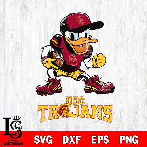 USC Trojans Donal Duck Disney, Svg Eps Dxf Png File, Digital Download
