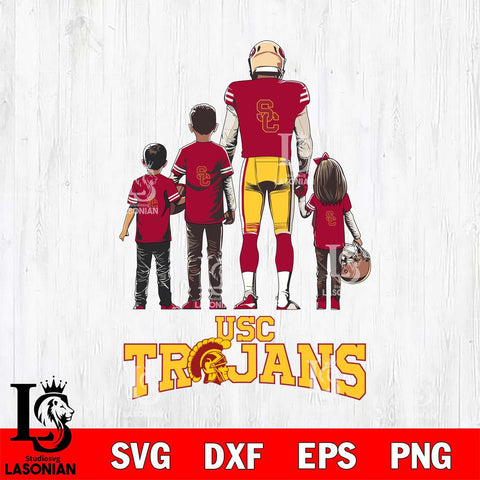 USC Trojans Father Football SVG DXF EPS PNG FILE,NCAA SVG, Father day Digital Download,Instant Download, Silhouette