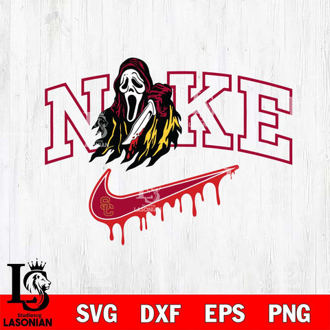 USC Trojans Ghostface Nike Svg Eps Dxf Png File, Digital Download, Instant Download