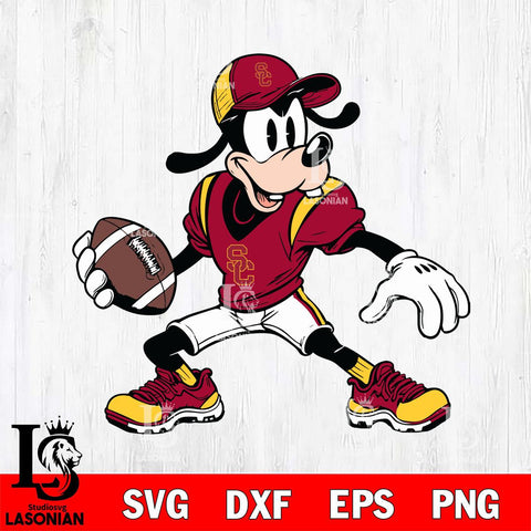 USC Trojans Goofy Svg Eps Dxf Png File, NCAA svg, Digital Download, Instant Download