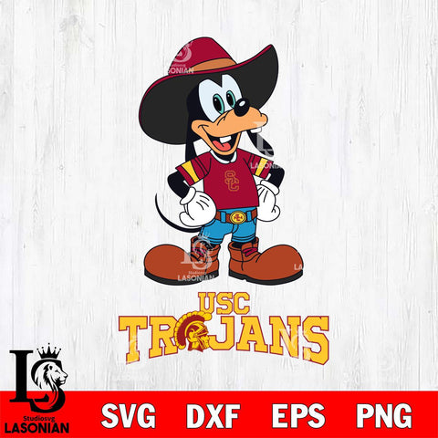 USC Trojans Goofy Cowboy Sport SVG DXF EPS PNG FILE,NCAA svg ,Football Digital Download,Instant Download, Silhouette