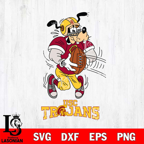 USC Trojans Goofy Sport Football SVG DXF EPS PNG FILE,NCAA svg ,Football Digital Download,Instant Download, Silhouette