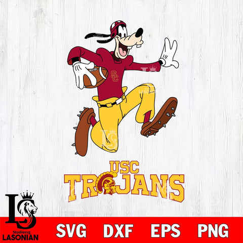 USC Trojans Goofy rugby Sport SVG DXF EPS PNG FILE,NCAA svg ,Football Digital Download,Instant Download, Silhouette