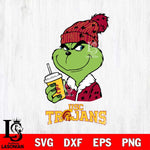USC Trojans Grinch Cofffe Christmas Cut Files Cricut, Svg Dxf Eps Png file, Digital download , Silhouette