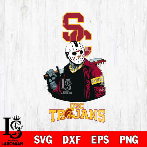 USC Trojans Jason Voorhees 10 Svg Eps Dxf Png File, Digital Download