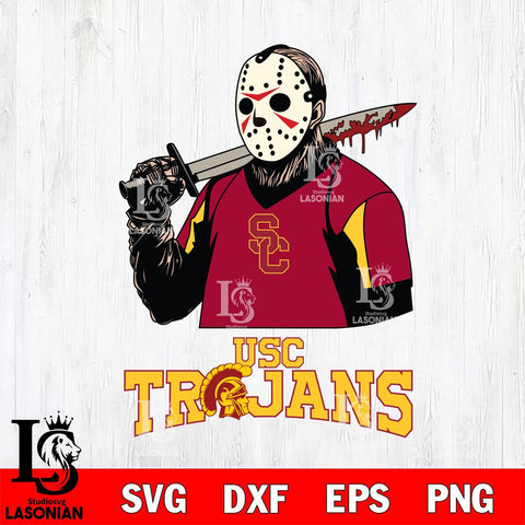 USC Trojans Jason Voorhees 11 Svg Eps Dxf Png File, Digital Download
