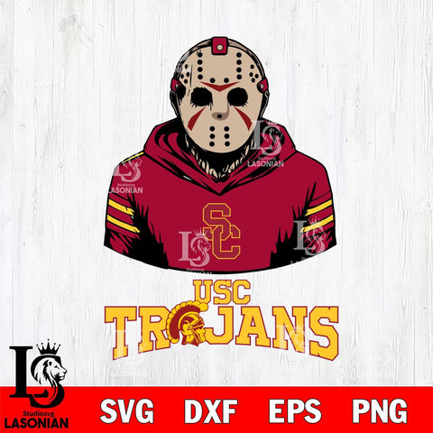 USC Trojans Jason Voorhees 4 Svg Eps Dxf Png File, Digital Download
