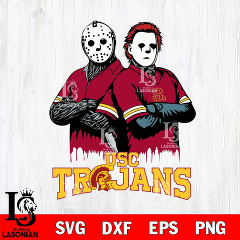 USC Trojans Jason Voorhees 8 Svg Eps Dxf Png File, Digital Download