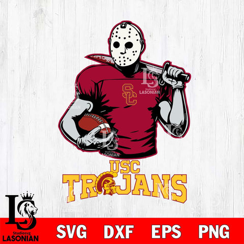 USC Trojans Jason Voorhees 9 Svg Eps Dxf Png File, Digital Download