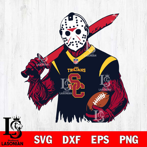 USC Trojans Jason Voorhees Horror 11 Svg Eps Dxf Png File, NCAA svg, Digital Download, Instant Download