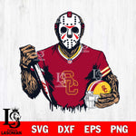 USC Trojans Jason Voorhees Horror 5 Svg Eps Dxf Png File, NCAA svg, Digital Download, Instant Download