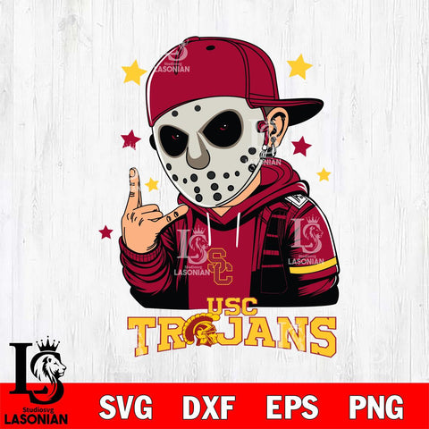 USC Trojans Jason Voorhees Horror 9 Svg Eps Dxf Png File, NCAA svg, Digital Download, Instant Download