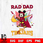 USC Trojans Mickey Wearing Hoodie Rad Dad SVG DXF EPS PNG FILE, NCAA File Cut,Digital Download,Instant Download