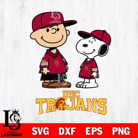 USC Trojans Peanuts Snoopy Football SVG DXF EPS PNG FILE,Snoopy File Cut, NCAA Digital Download,Instant Download,Christmas Silhouette
