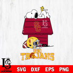 USC Trojans Snoopy Chill Football SVG DXF EPS PNG FILE,Snoopy File Cut, NCAA Digital Download,Instant Download,Christmas Silhouette