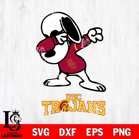 USC Trojans Snoopy Sport 3 Svg Eps Dxf Png File, Digital Download